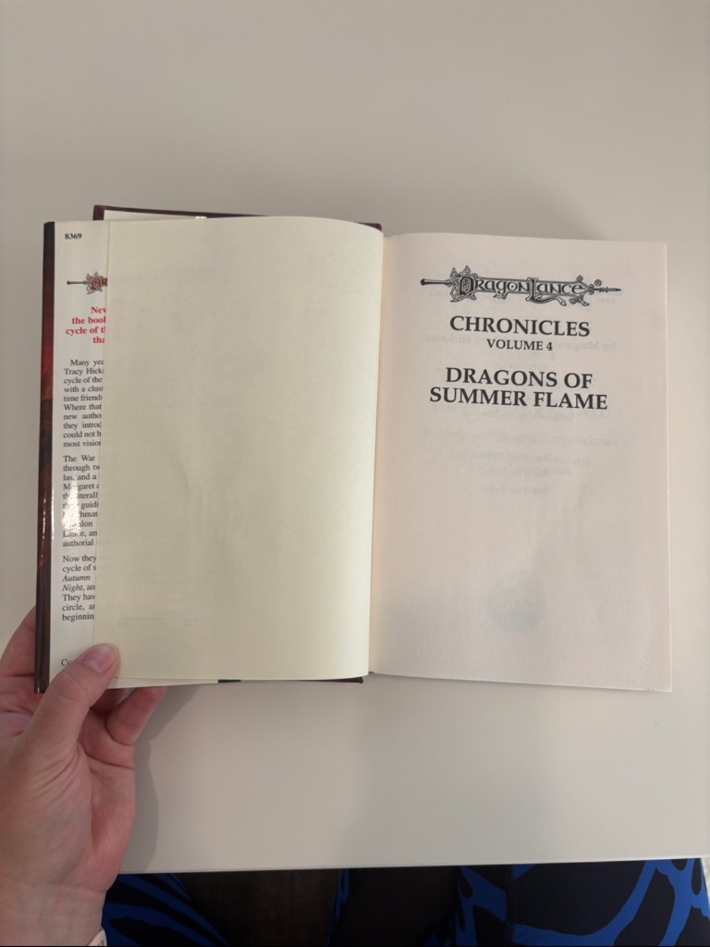Dragonlance 'Dragons of Summer Flame' hardcover book - Red Fantasy Illustration - Picture 5 of 8
